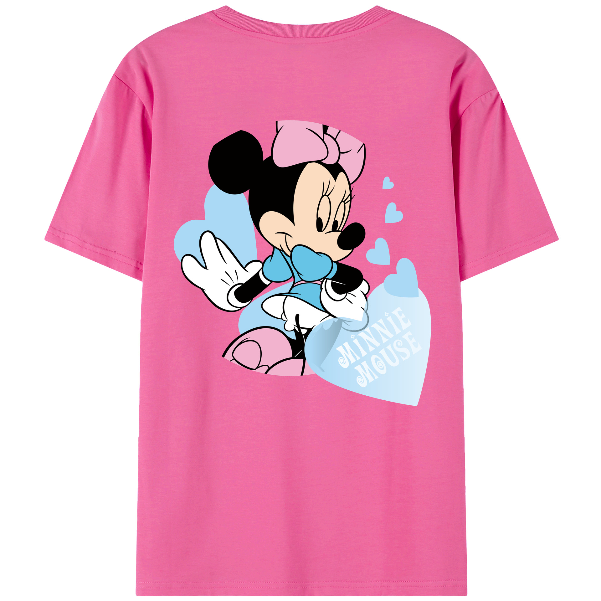 （画像用） ミッキーマウス Mickey Mouse レディース半袖Tシャツ(バックプリント)